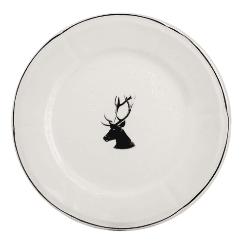 Image showing the Chambord Dinner plate, White/Black product.