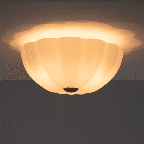 Image showing the Flower Flush Ceiling Light, Opal product.