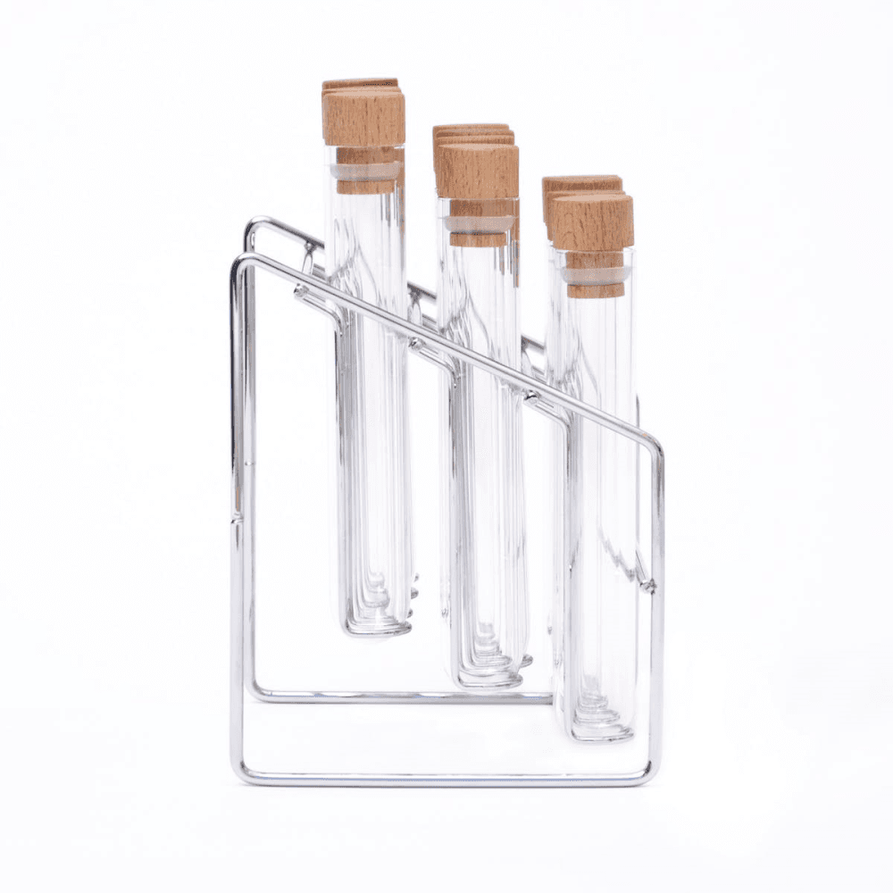 Spice lab rack, Glass/Steel/Beech