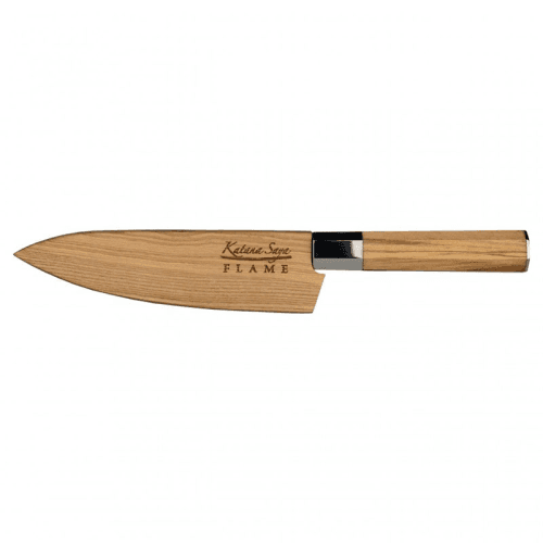 Image showing the Flame Chef's Knife, Olive Wood product.