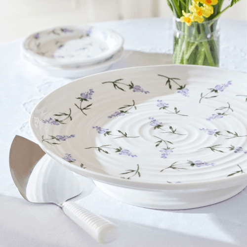 Image showing the Lavendula Footed Cake Plate, Multi product.