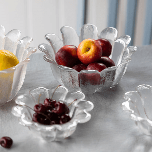 Image showing the Daisy Set of 2 Dishes, Clear product.