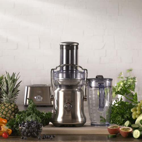 Image showing the The Nutri Juicer Cold Plus Juicer, stainless steel product.