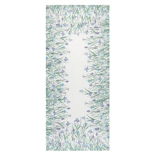 Image showing the Iris Linen Tablecloth, Purple product.