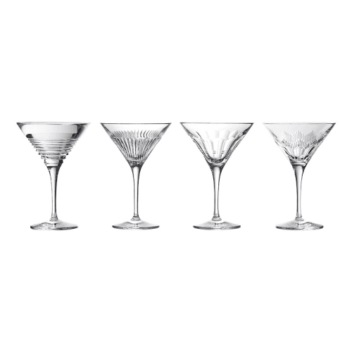 Image showing the Mixology Set of 4 Martini Glasses, Clear product.