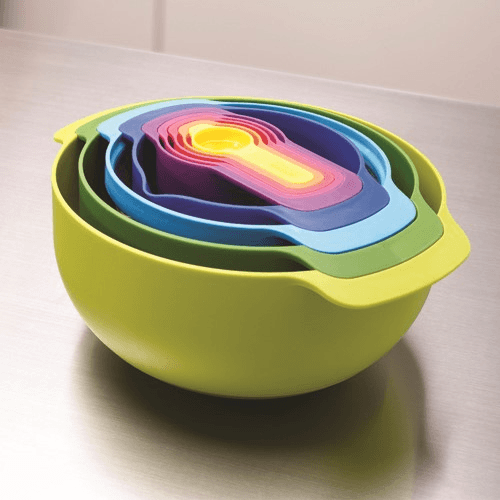 Nest Plus 9 Piece Stacking Bowl and Measuring Set