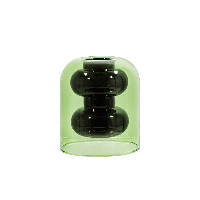 Bump Short Vase, Black