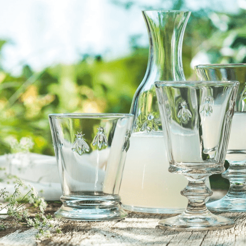 Image showing the Bee Set of 6 stemmed glasses, Clear product.
