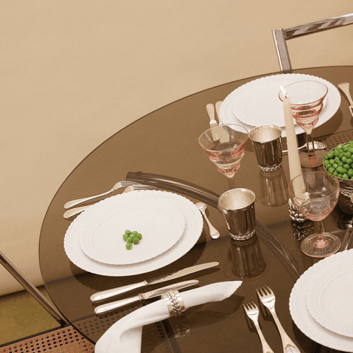 Image showing the Babylone Dessert Plate , White product.