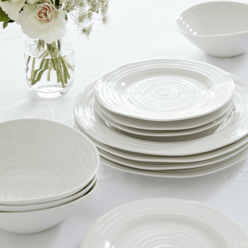 Image showing the Ceramics Set of 4 cereal bowls, White product.