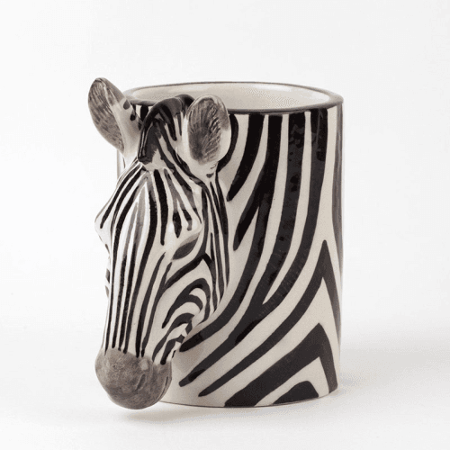 Image showing the Zebra Pencil Pot, Black/White product.