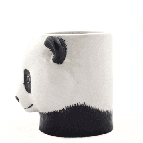 Image showing the Panda Pencil Pot, Black/White product.