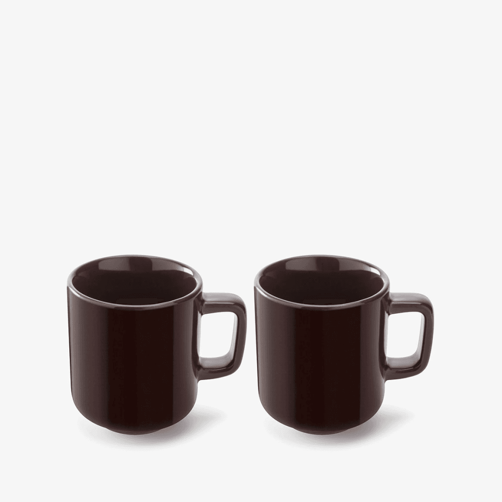 Collective Set of 2 Espresso Cups, Mocha