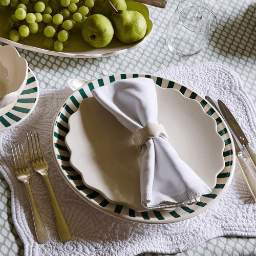 Image showing the Scalloped Dinner Plate, Cream product.