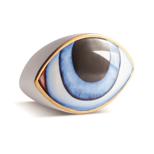 Image showing the Lito Paperweight, Blue/White product.