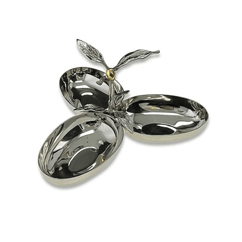 Image showing the Olive Three Section Server, Silver product.