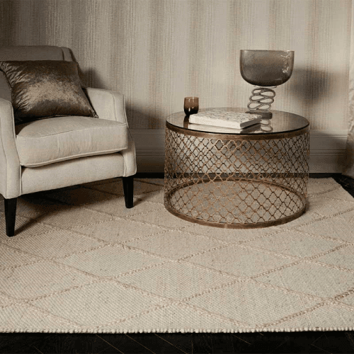 Image showing the Katherine Carnaby Coast Diamond Rug, 160 x 230 cm, Cream product.