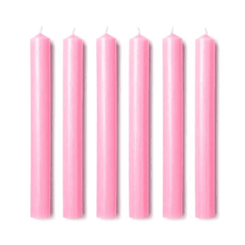 Image showing the Dinner Candles, 20 x 2.2 cm, Marguerite Pink product.