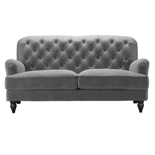 Image showing the Snowdrop Button 2 and half seater sofa, Earl Grey product.