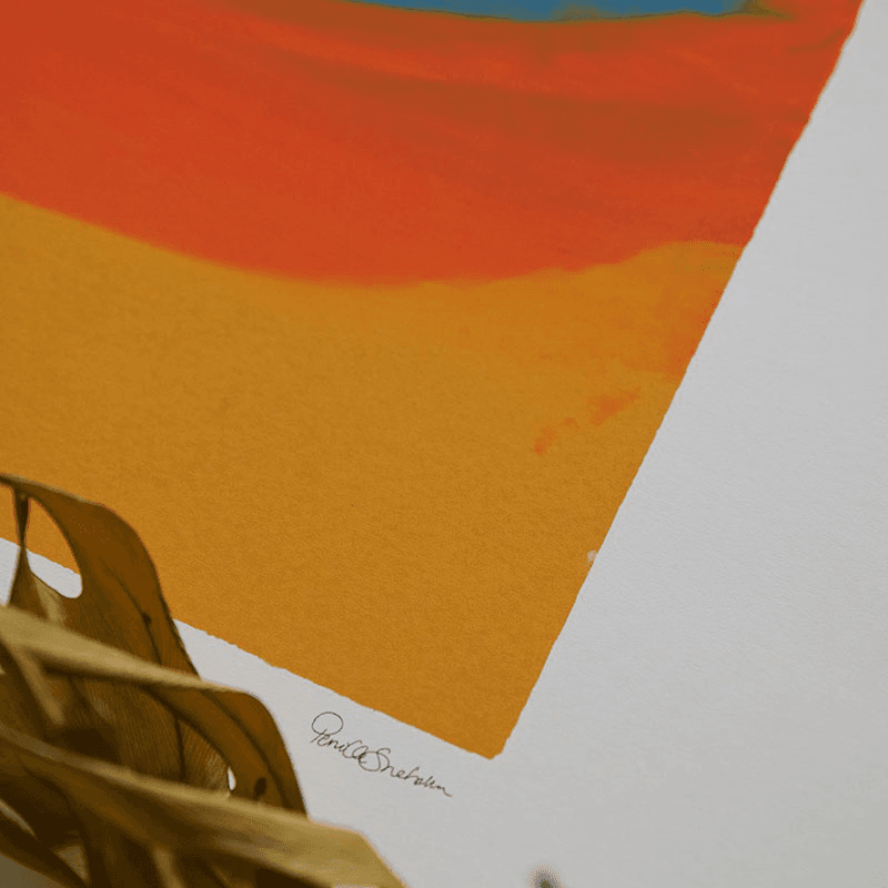 Pernille Sneholm Sunset Wave Print, Orange