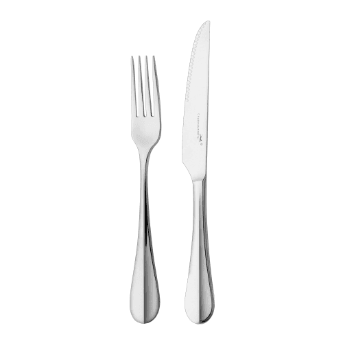 Image showing the Baguette Steak Set in Wooden Giftbox, Mirror Finish product.