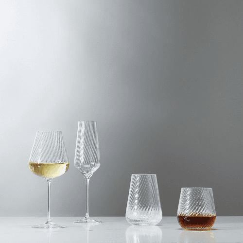 Image showing the Swirl Set of 2 Tumblers, Clear product.