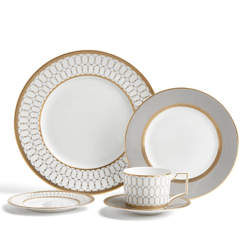 Image showing the Renaissance 5 Piece Dinner Set, Grey product.