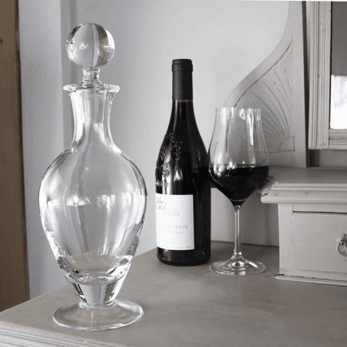 Image showing the Classic Footed Wine Decanter, Clear product.